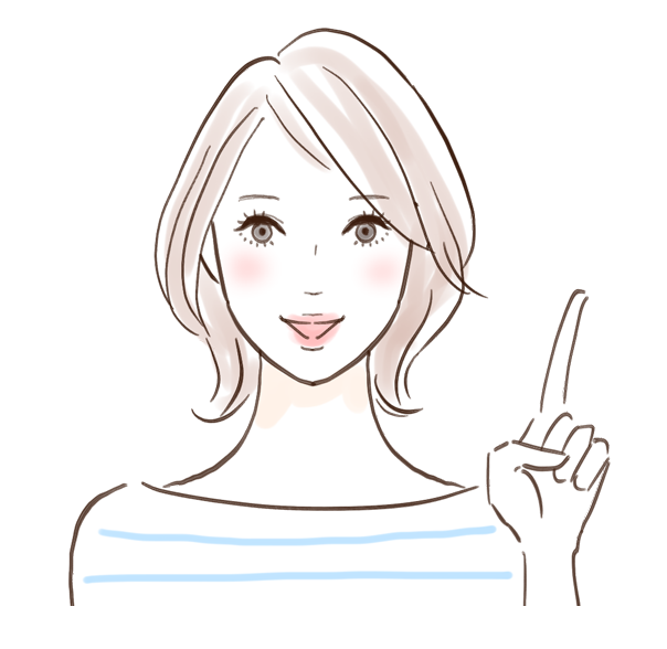 肌断食の正しい方法を案内する女性のイラスト