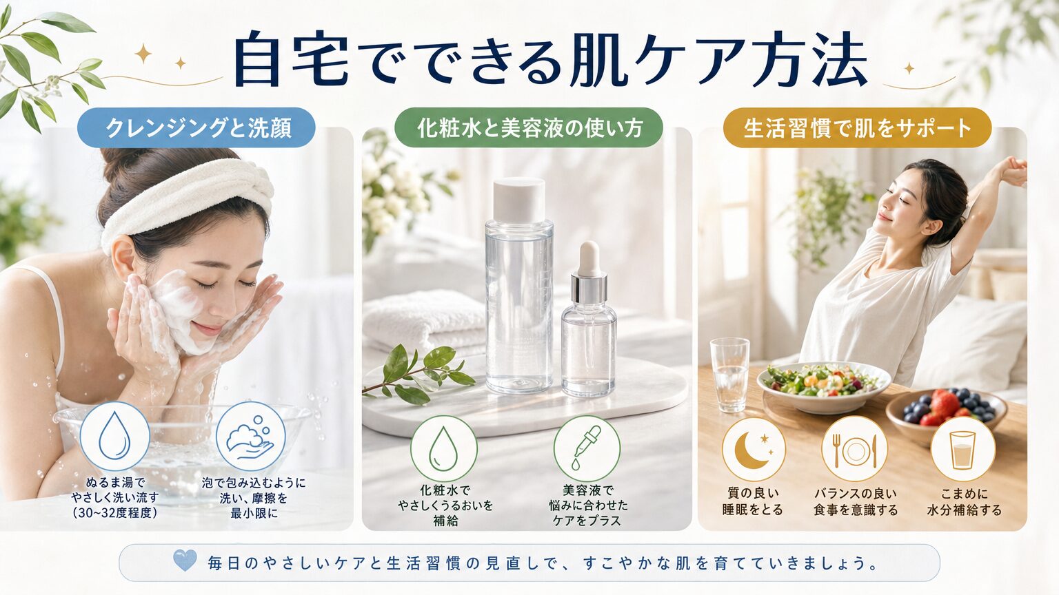 自宅でできる肌ケア方法